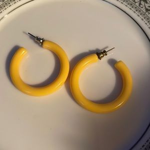 Vintage Yellow Hoops